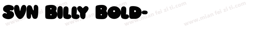 SVN Billy Bold字体转换
